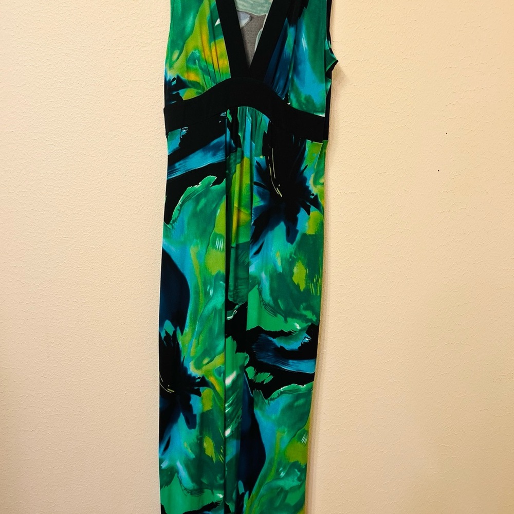En Focus Edition Green and Blue Dress